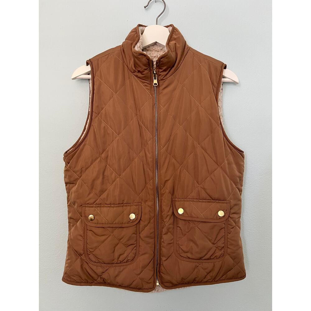 Women's Quilted Puffer Winter Vest reversible